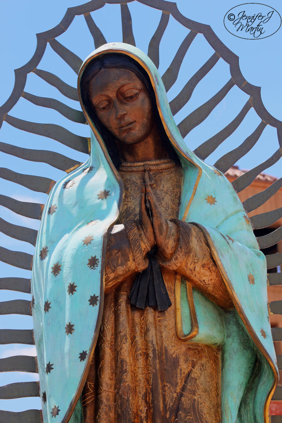 Virgen de Guadalupe - Santa Fe , New Mexico (Front View) Print