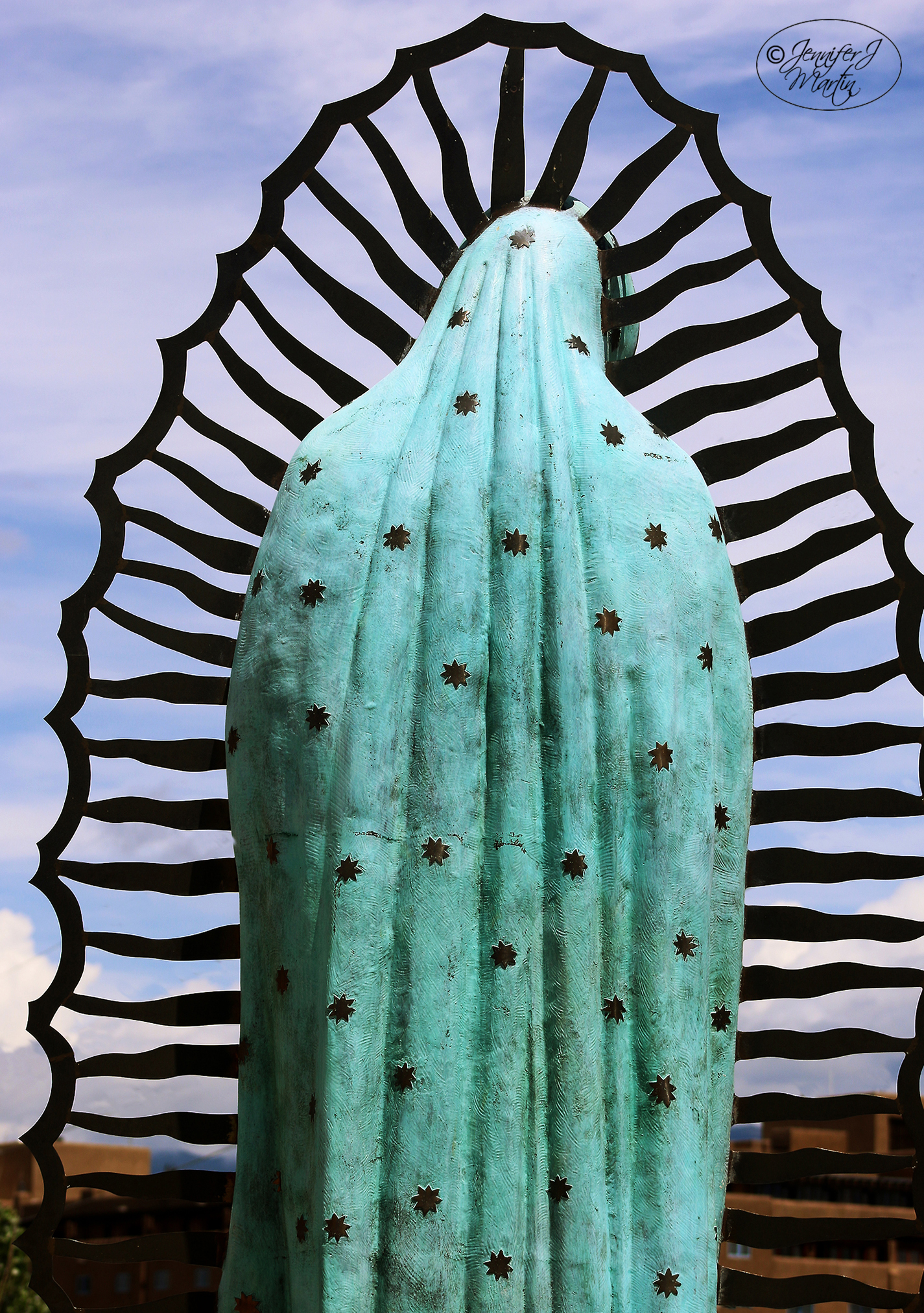 Virgen de Guadalupe - Santa Fe, New Mexico (Mantle with Stars) PRINT
